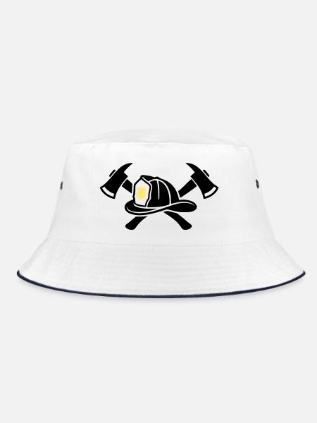 Casque de pompier Aexte Graphic - Bob - blanc/marine - Devant