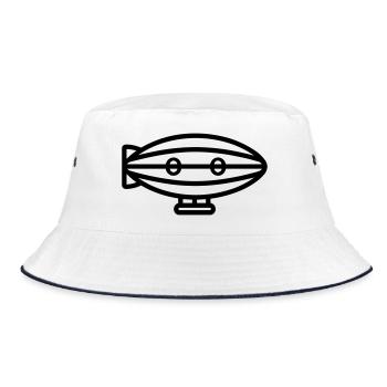 Airship - Bucket Hat - white/navy - Front