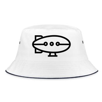 Airship - Bucket Hat - white/navy - Front