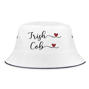 Irish Cob - Bucket Hat - Weiß/Navy - Vorne
