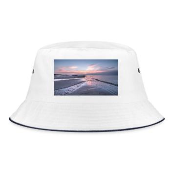 sky - Bucket Hat - Weiß/Navy - Vorne