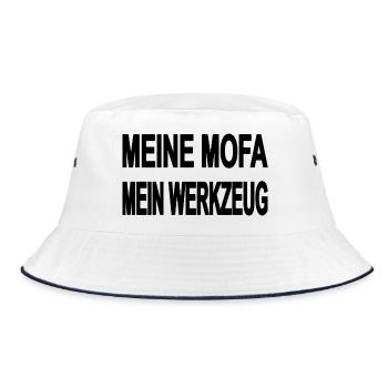 Mofa - Bucket Hat - Weiß/Navy - Vorne
