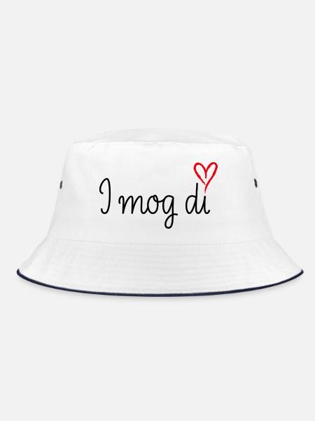 I mog di - Bucket Hat - Weiß/Navy