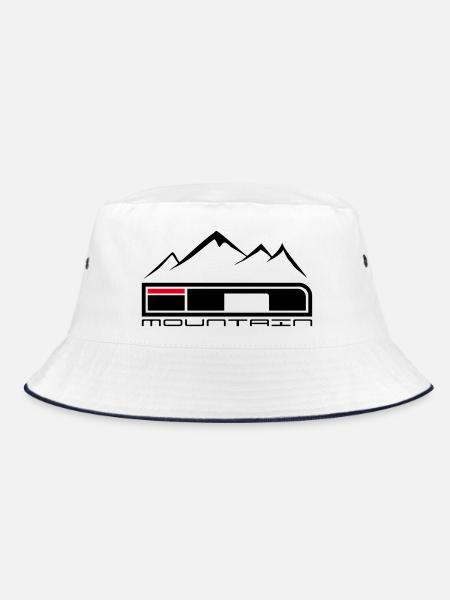 IN Berg 5 - Bucket Hat - Weiß/Navy