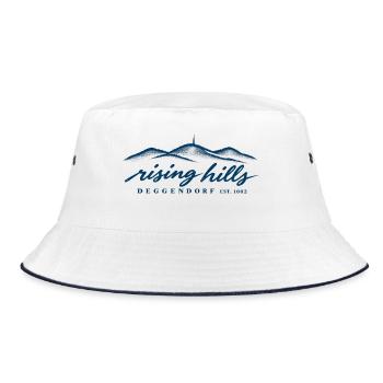 Deggendorf-Shirt rising hills Dreitannenriegel - Bucket Hat - Weiß/Navy - Vorne