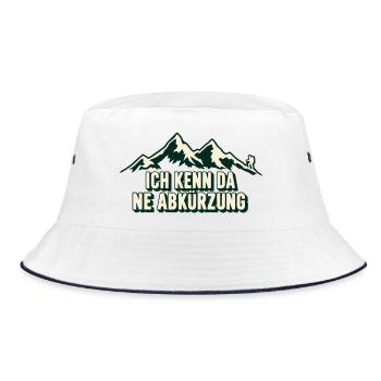 Die Abkürzung - Bucket Hat - Weiß/Navy - Vorne
