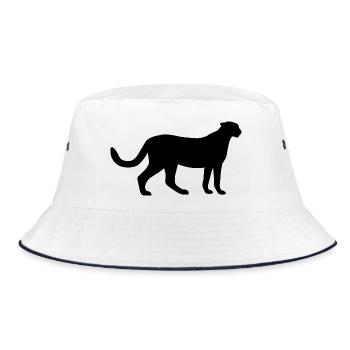 Gepard - Bucket Hat - Weiß/Navy - Vorne