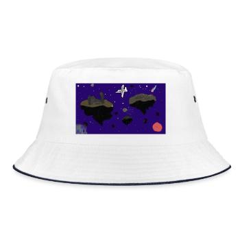 Raum - Bucket Hat - Weiß/Navy - Vorne