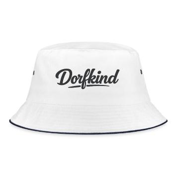 Village Child Lettering - Bucket Hat - white/navy - Front
