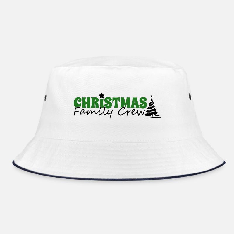 Weihnachten Family Crew - Bucket Hat - Weiß/Navy