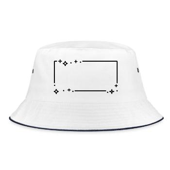 Star Stars Frame - Bucket Hat - white/navy - Front