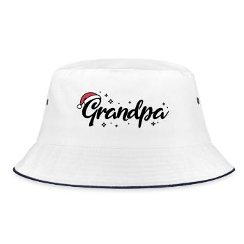 Chapeau de Père Noël Papi Papi - Bob - blanc/marine - Devant