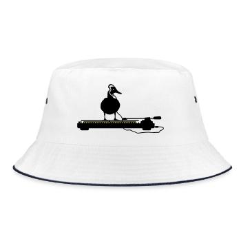 disco duck turntable - Bob - blanc/marine - Devant