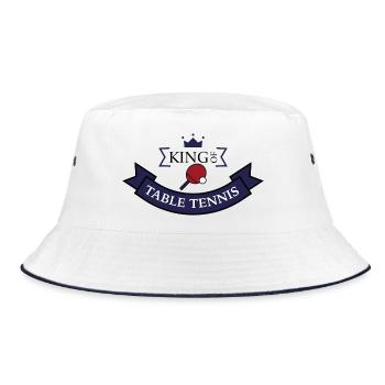 Cadeau drôle pour les joueurs de tennis de table - Bob - blanc/marine - Devant