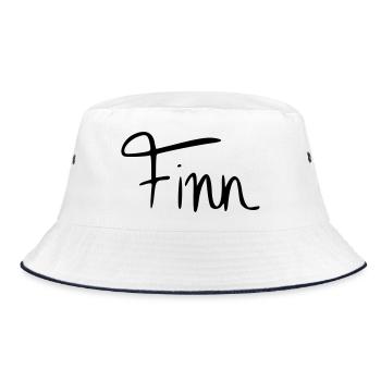 Finn - Bucket Hat - Weiß/Navy - Vorne