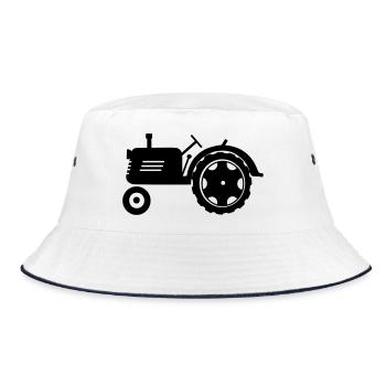 Tracteur agricole pour l’agriculteur - Bob - blanc/marine - Devant
