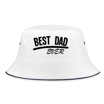 BEST DAD EVER - Bob - blanc/marine - Devant