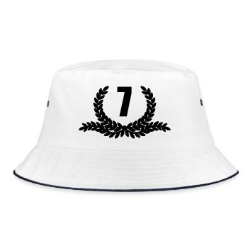 Lauwerkrans 07 YEARS - Bucket Hat - white/navy - Front