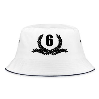 Lauwerkrans 06 YEARS - Bucket Hat - white/navy - Front