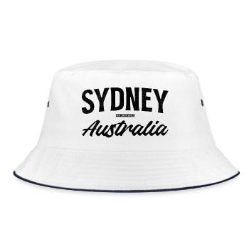 Motif de Sydney en Nouvelle-Galles du Sud, Australie - Bob - blanc/marine - Devant