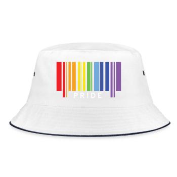 Fierté LGBTQ+ - Bob - blanc/marine - Devant