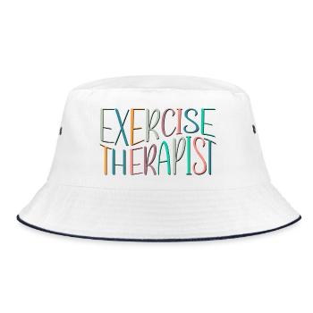 Exercise Therapist Therapy - Bucket Hat - white/navy - Front