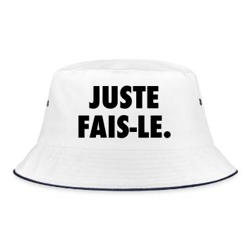 Juste fais le - Bob - blanc/marine - Devant