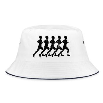 Runners - Bucket Hat - white/navy - Front