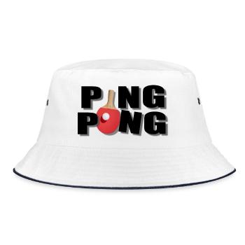 Ping pong - Bucket Hat - white/navy - Front