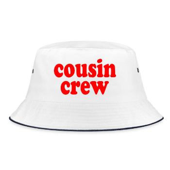 Cousin crew - Bucket Hat - white/navy - Front