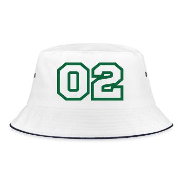Numéro 2 sport vert - Bob - blanc/marine - Devant