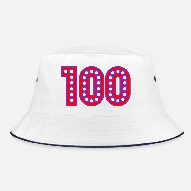 100. 100 YEARS. 100th ANNIVERSARY. BIRTHDAY 100 Bucket Hat