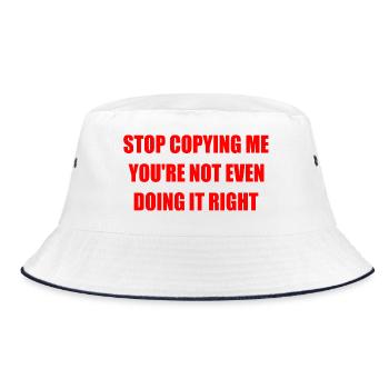 stop copying me you're not even doing it right - Bob - blanc/marine - Devant