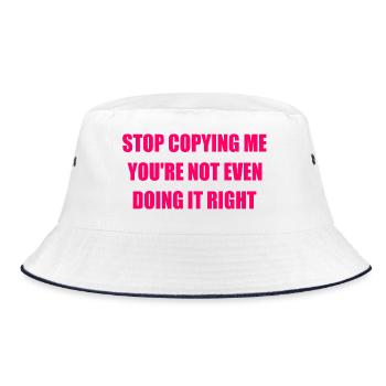 stop copying me you're not even doing it right - Bob - blanc/marine - Devant