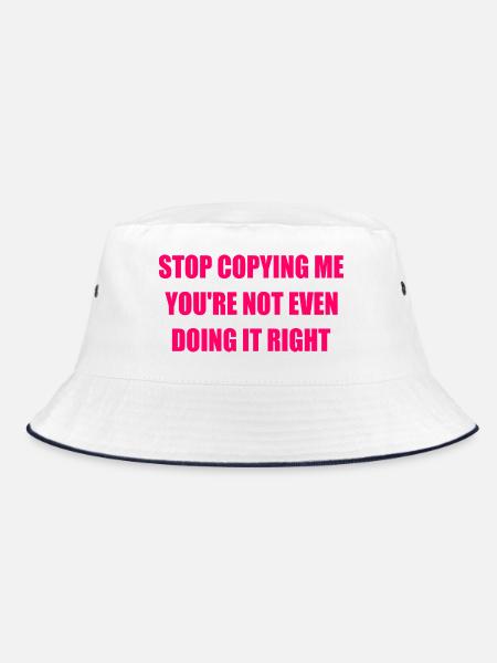 stop copying me you're not even doing it right - Bob - blanc/marine - Devant