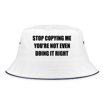 stop copying me you're not even doing it right - Bob - blanc/marine - Devant