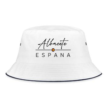 Spain - Albacete - Spain - España - Bucket Hat - white/navy - Front