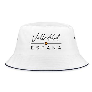 Spain - Valladolid - Spanien - Espana - Bucket Hat - Weiß/Navy - Vorne