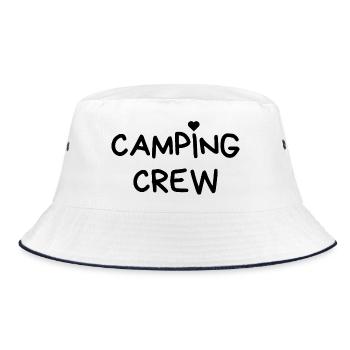 Camping Crew - Bucket Hat - white/navy - Front
