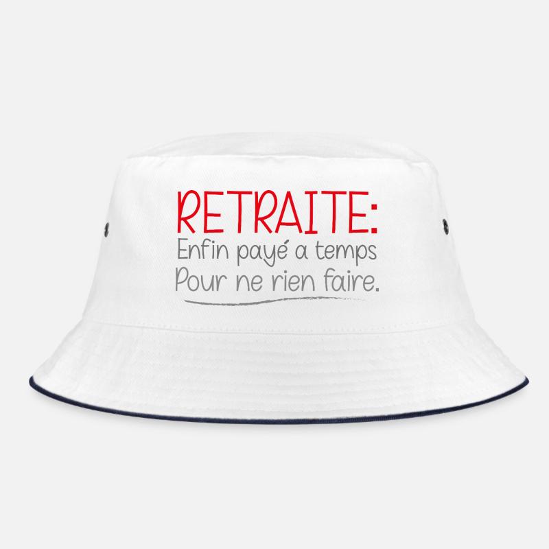 Humorous Retreat Pattern Design Bucket Hat