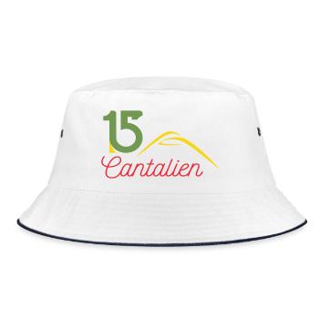 Logo 15 Cantalien  - Bob - blanc/marine - Devant