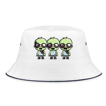 Zombies Halloween - Bucket Hat - white/navy - Front
