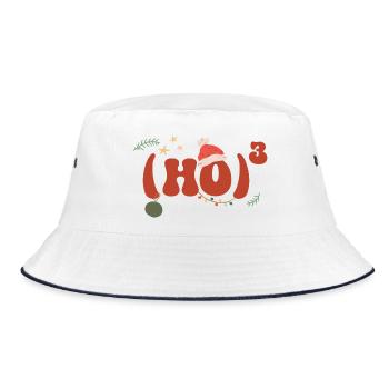Christmas Math Hohoho Math Formula Math - Bucket Hat - white/navy - Front