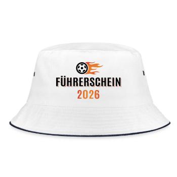 Driver's license passed 2026 - Driver's license - Bucket Hat - white/navy - Front