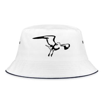 Gull - Bucket Hat - white/navy - Front