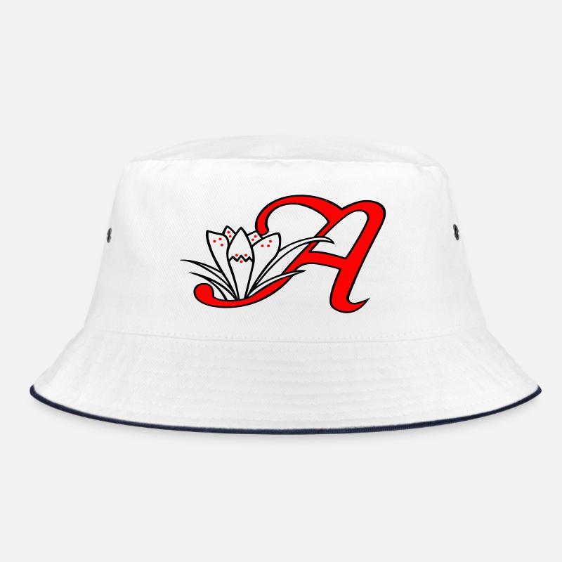 Letter A Initial Bucket Hat
