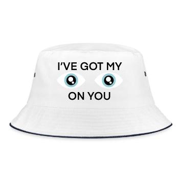 Twin Wide-Eyed Duo - Bucket Hat - white/navy - Front