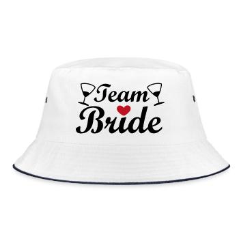 Équipe Mariée – Chemise de fête de jeune fille - Bob - blanc/marine - Devant