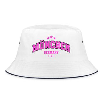 Munich, Allemagne – Style Pink College - Bob - blanc/marine - Devant