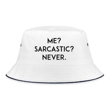 Moi ? Sarcastique ? Jamais - Bob - blanc/marine - Devant